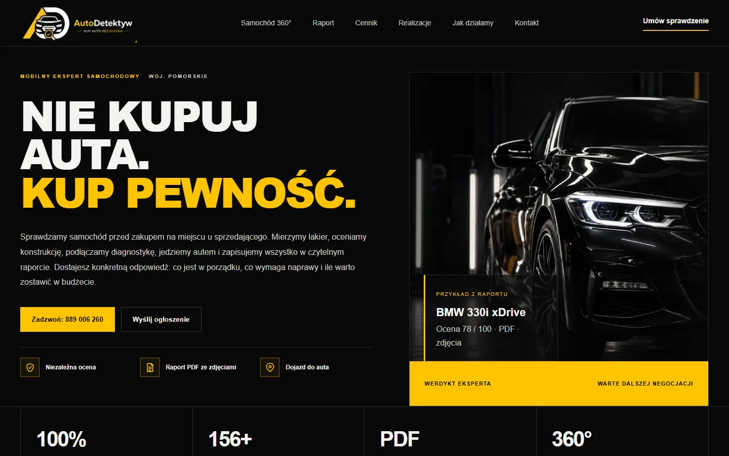Podgląd strony AutoDetektyw