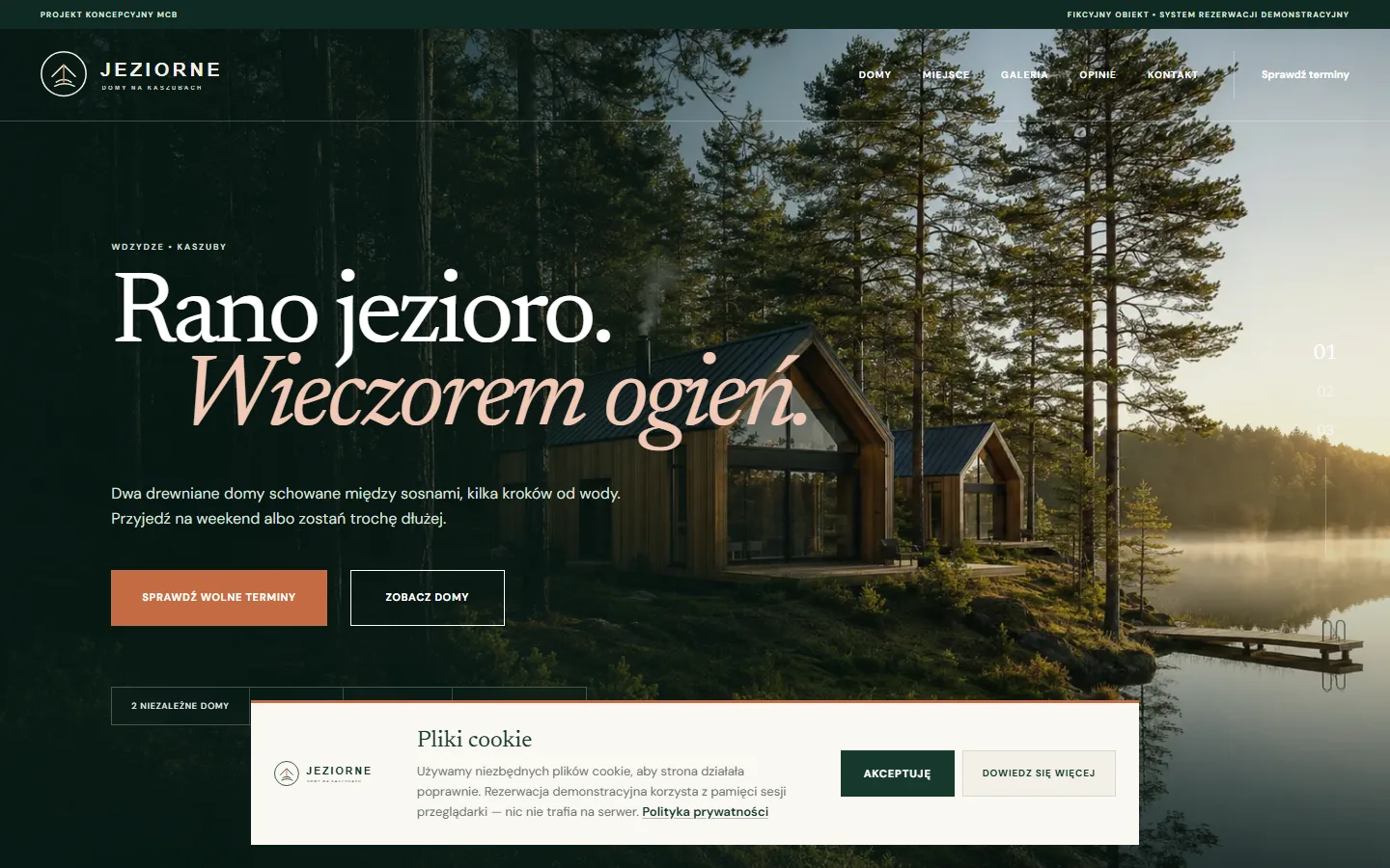 Podgląd strony Jeziorne