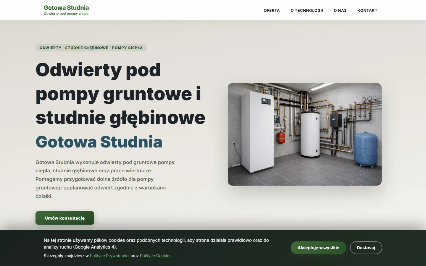 Podgląd strony Pompa Gruntowa