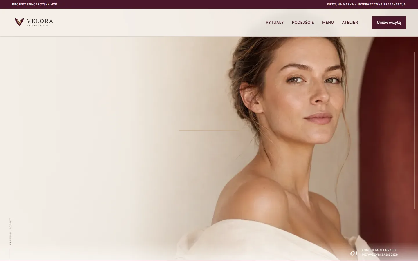Podgląd strony Velora Beauty Atelier